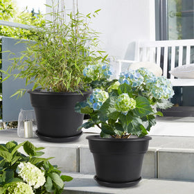 Myfeegoin four-pack garden pots ideal for gifting and decorating.