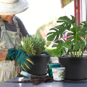 Myfeegoin outdoor balcony pot setup showcasing versatile use.