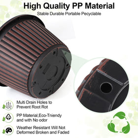 Myfeegoin Planter Pot 10 inch ideal for indoor outdoor setups and plant showcases