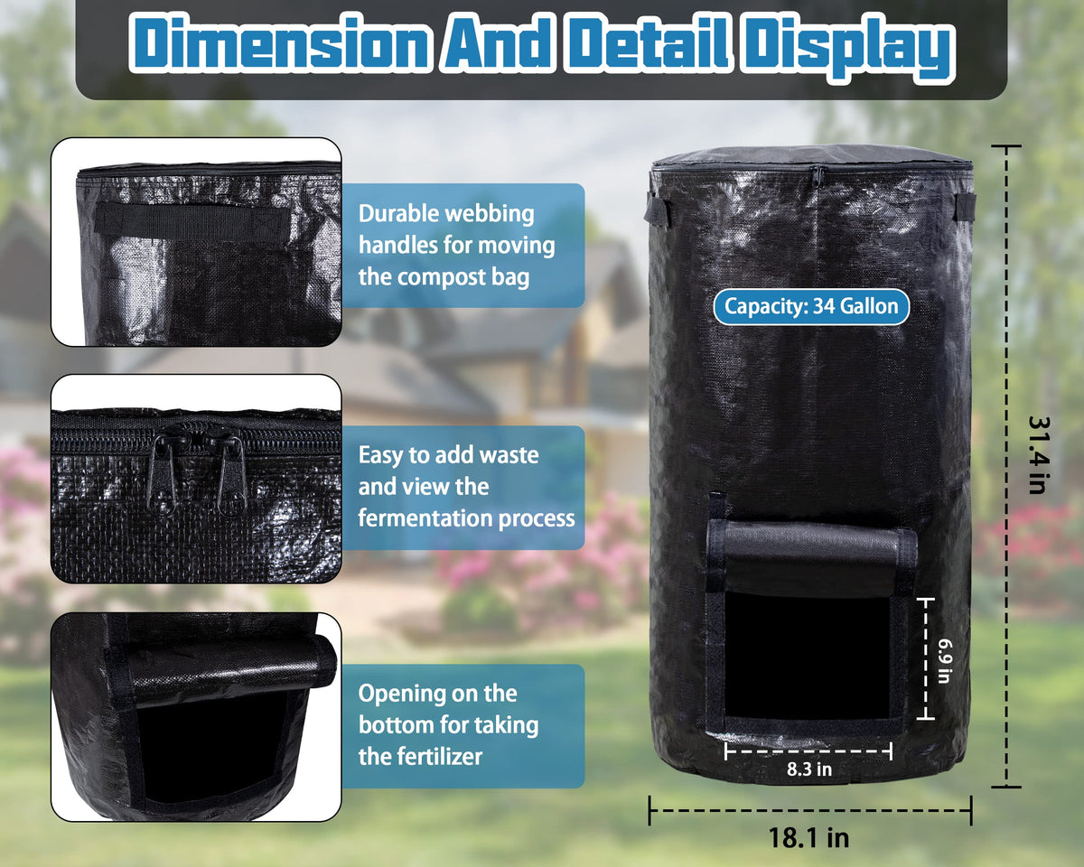 MyLifeUNIT water-resistant material protects waste outdoors.