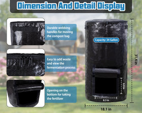 MyLifeUNIT water-resistant material protects waste outdoors.