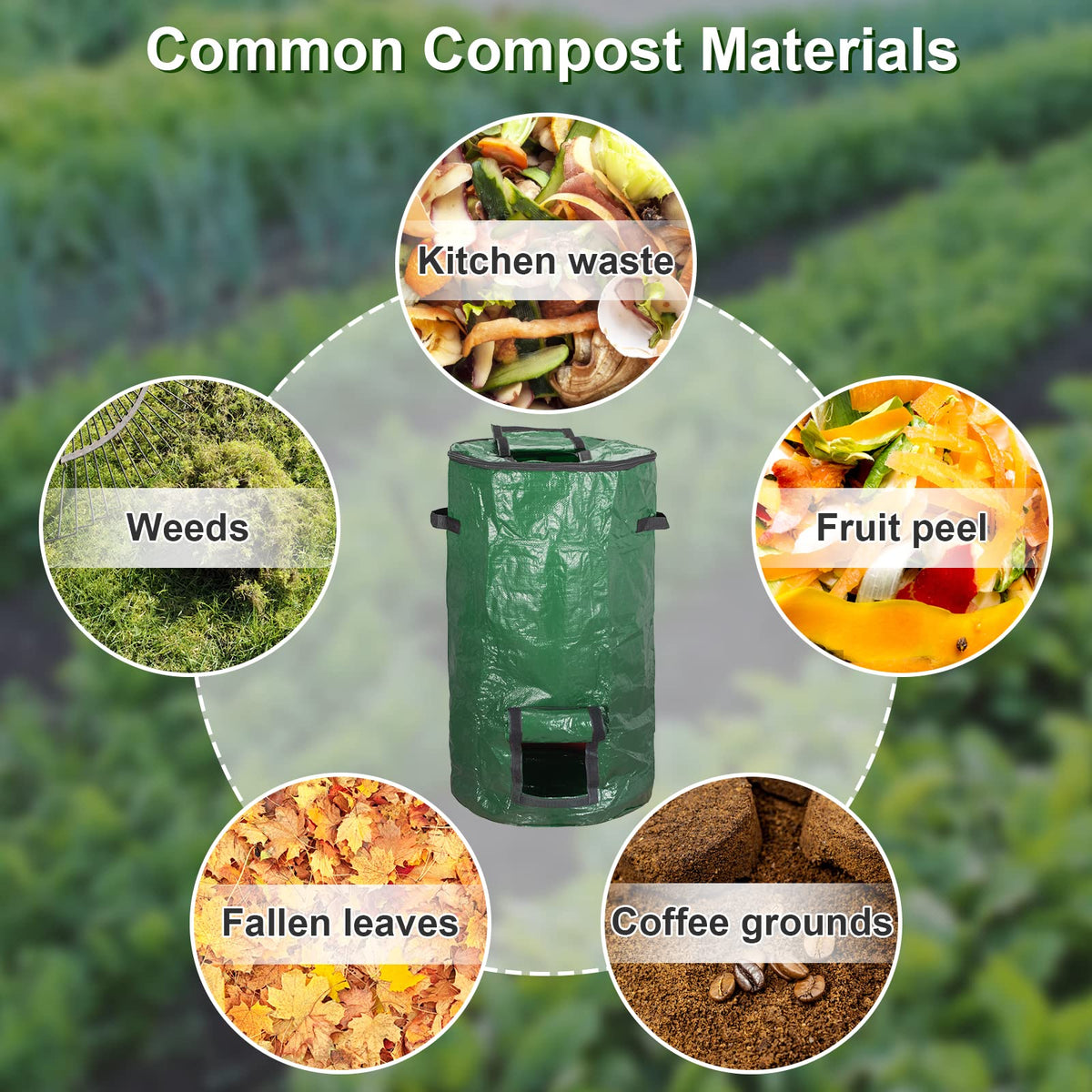 MyLifeUNIT water-resistant and tear-resistant bag handles year-round yard waste.