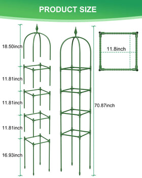 MYMULIKE adjustable-height trellis reaches up to 6 ft for versatile spaces.