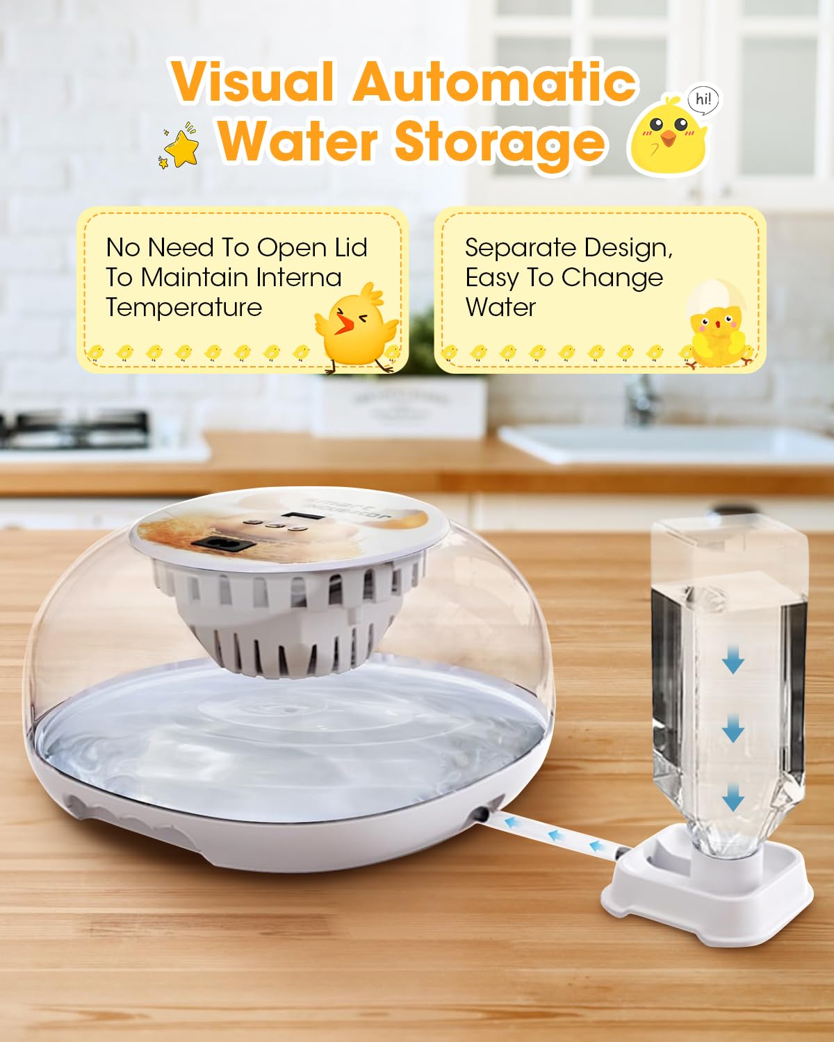 MYMULIKE automatic egg turner evenly rotates eggs during incubation