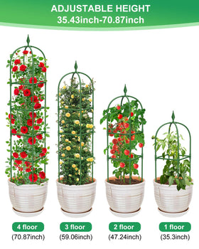 MYMULIKE decorative design adds elegance while supporting vines.