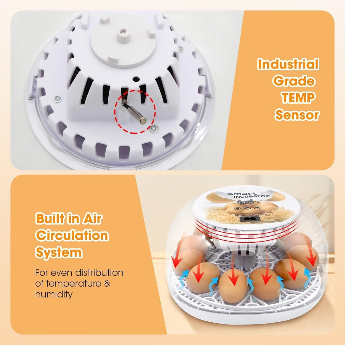 MYMULIKE incubator simple-operation design for easy setup and cleaning