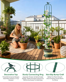 MYMULIKE versatile indoor-outdoor trellis for vines and vegetables