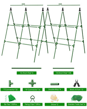 MYMULIKE nylon mesh and ties guide climbing growth.