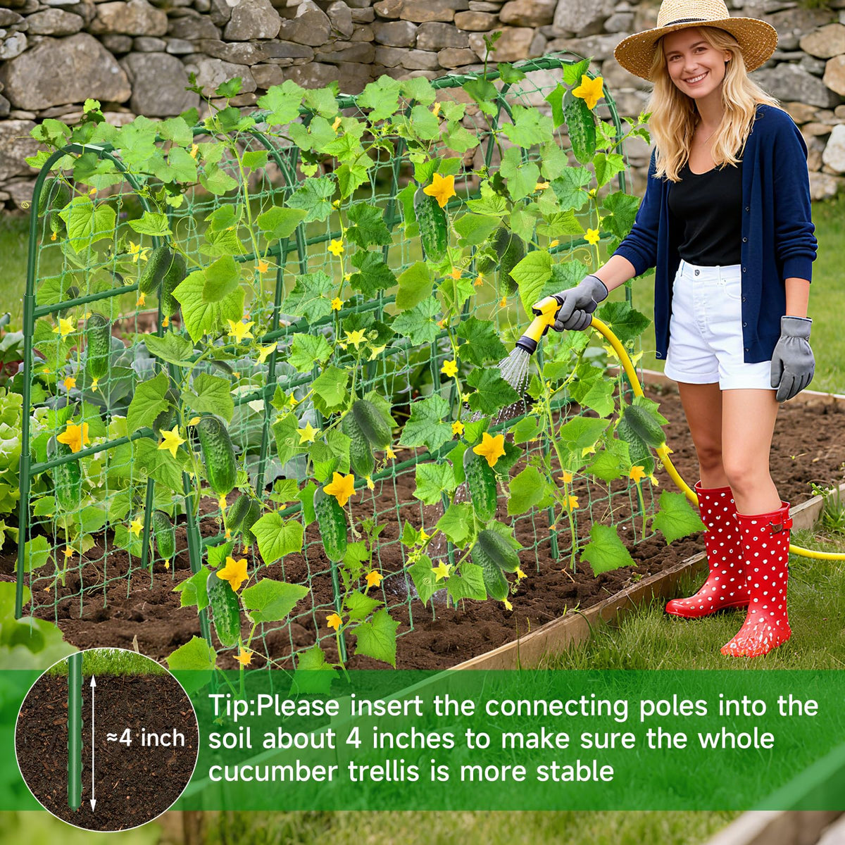 MYMULIKE raised-bed garden setup saves space