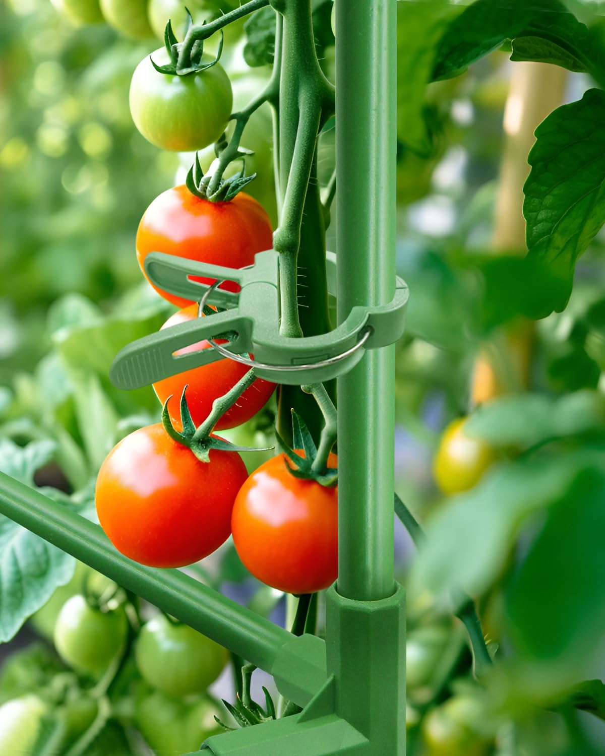 MYMULIKE square tomato cage fits raised beds and pots for versatile gardening.