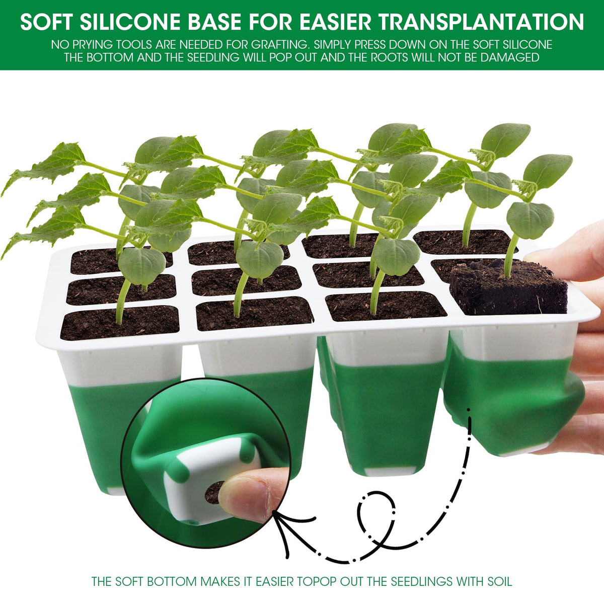 MYMULIKE transplant-friendly design preserves roots during potting.