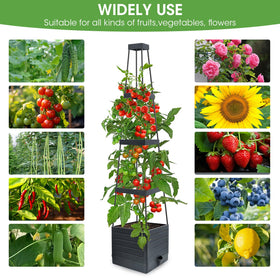 MYMULIKE trellis detail shows sturdy alloy frame for climbing plants