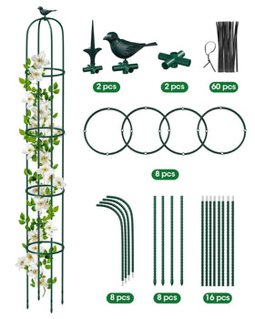 MYMULIKE vertical trellis supports roses, tomatoes, cucumbers and other climbers