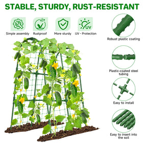 MYMULIKE weatherproof trellis resists rain and sun for lasting use.