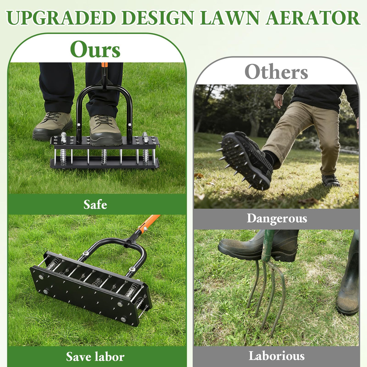 Myrvok ergonomic handle with spring aid reduces strain.