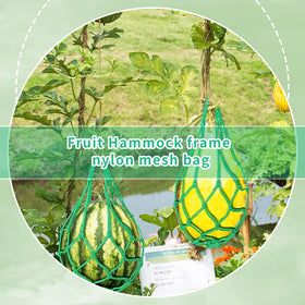 MYSENLAN green nylon melon hammock offers sturdy fruit support