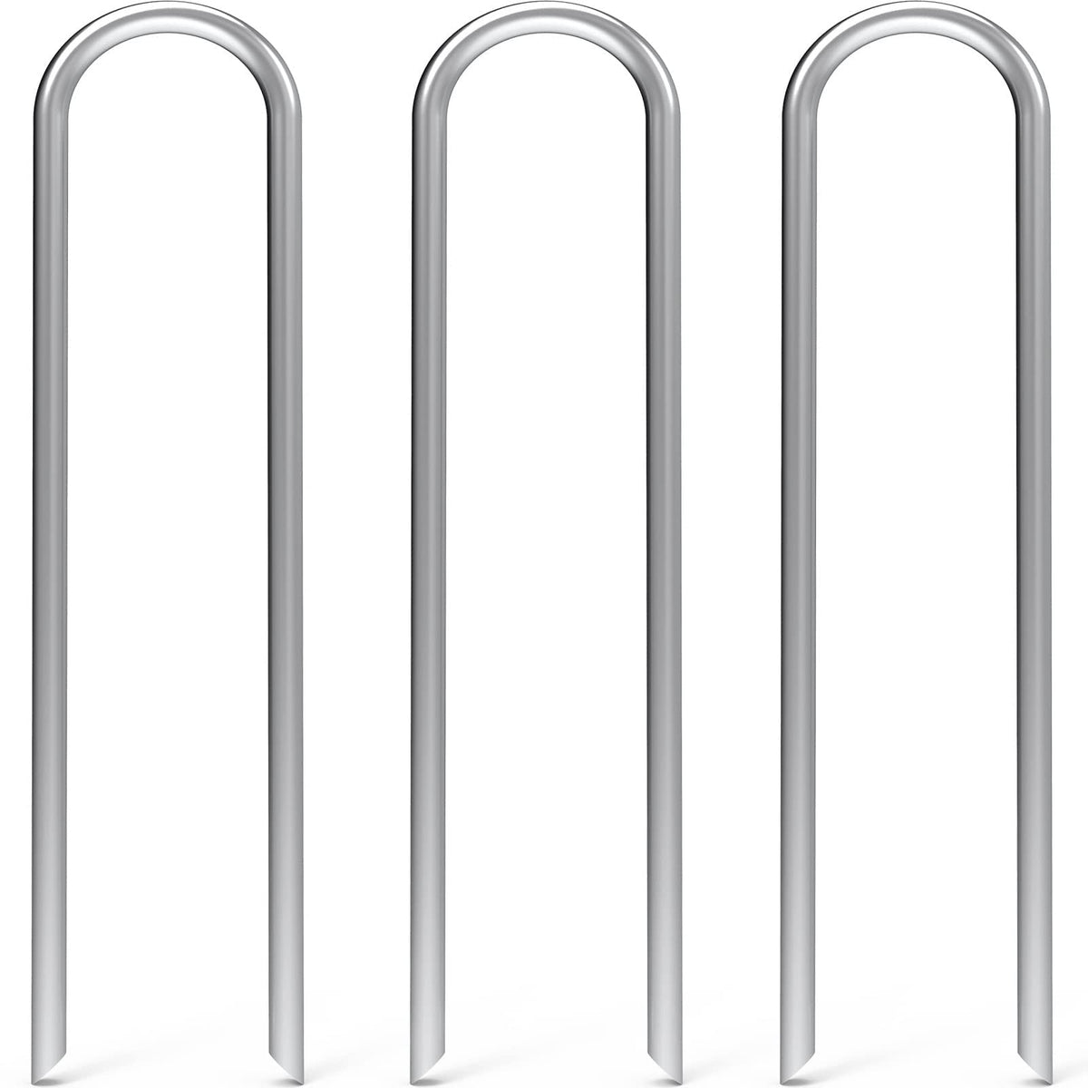 MySit 12 inch stake pack shows deep ground penetration for secure fencing.