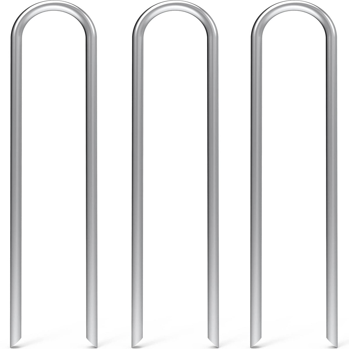 MySit 6-inch U-shaped stake pack secures drip lines in rocky soil for reliable irrigation.