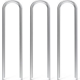MySit 6-inch U-shaped stake pack secures drip lines in rocky soil for reliable irrigation.