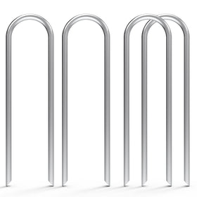 MySit 6inch U-shaped stakes pack secures hoses and fabrics firmly in soil.