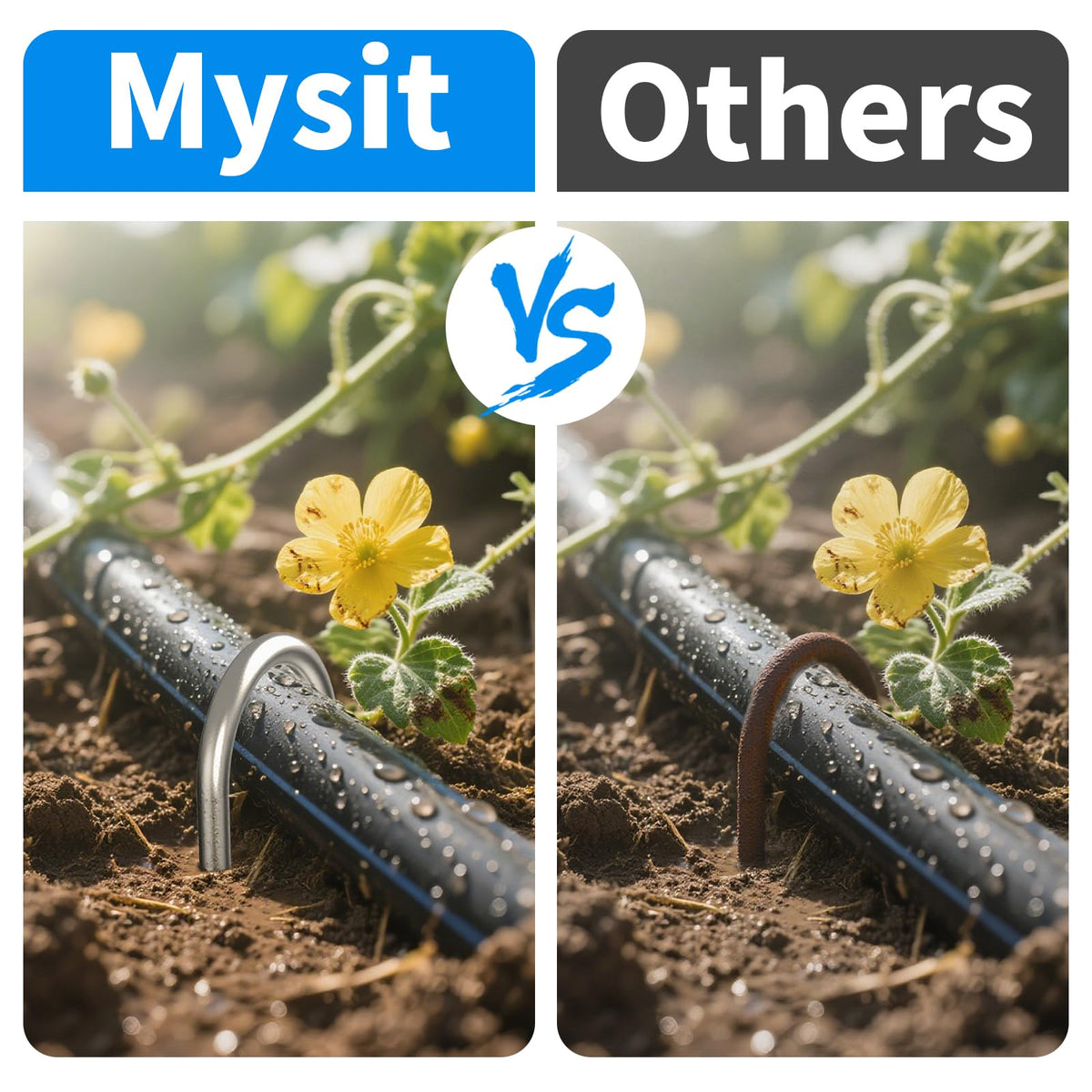 MySit hot-dip galvanized finish resists rust over seasons.