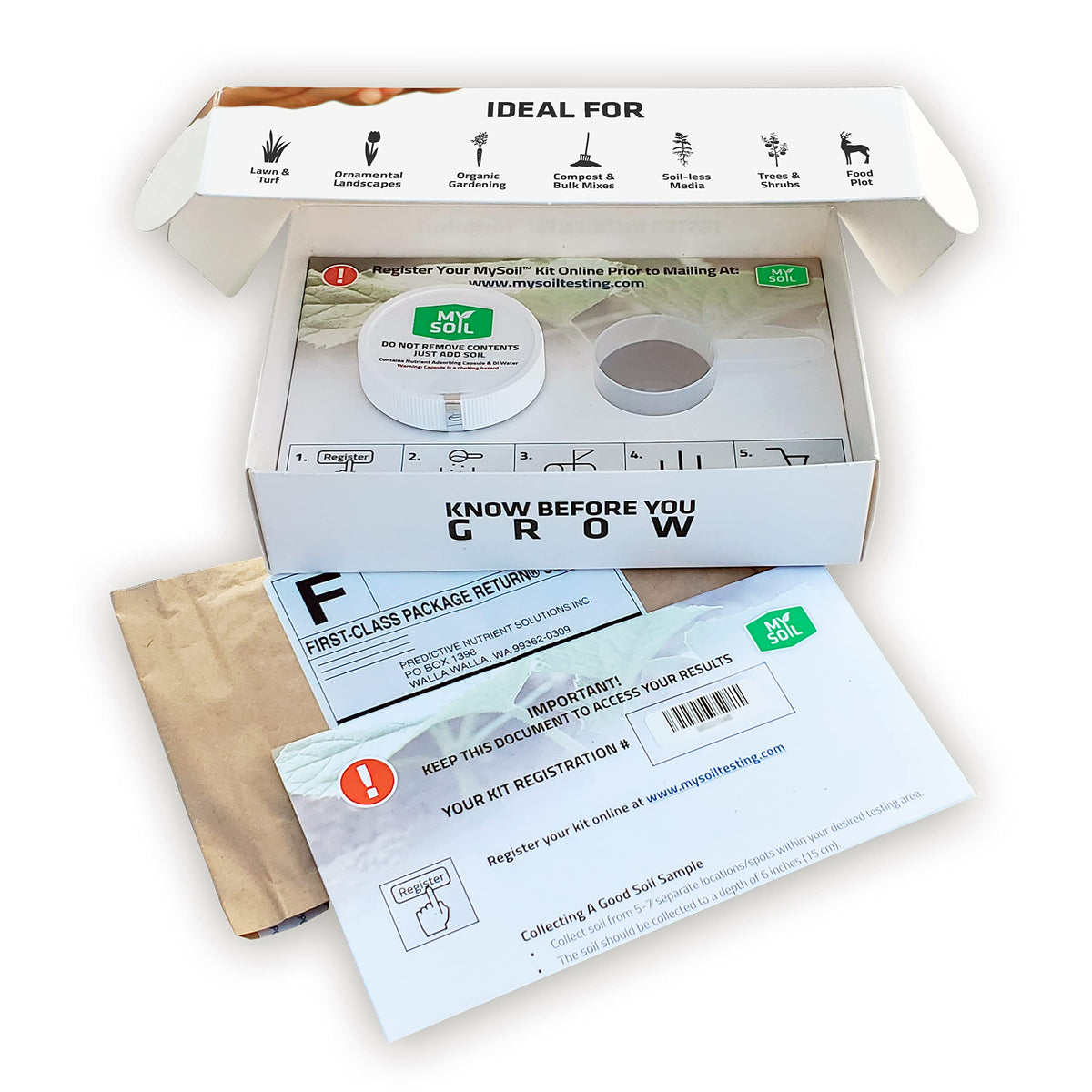 My Soil tailored recommendations card explains how to apply nutrients for best results.