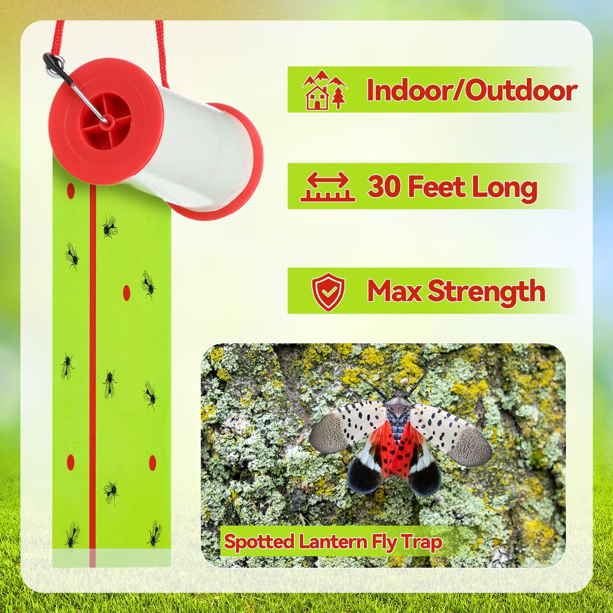Mysora small cut strip applied in a confined space protecting plants and fruit