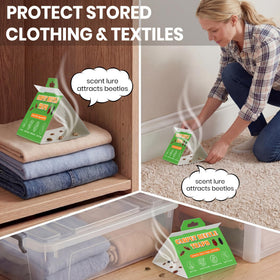 Mysora high tack adhesive trap prevents escape, revealing infestation trends.