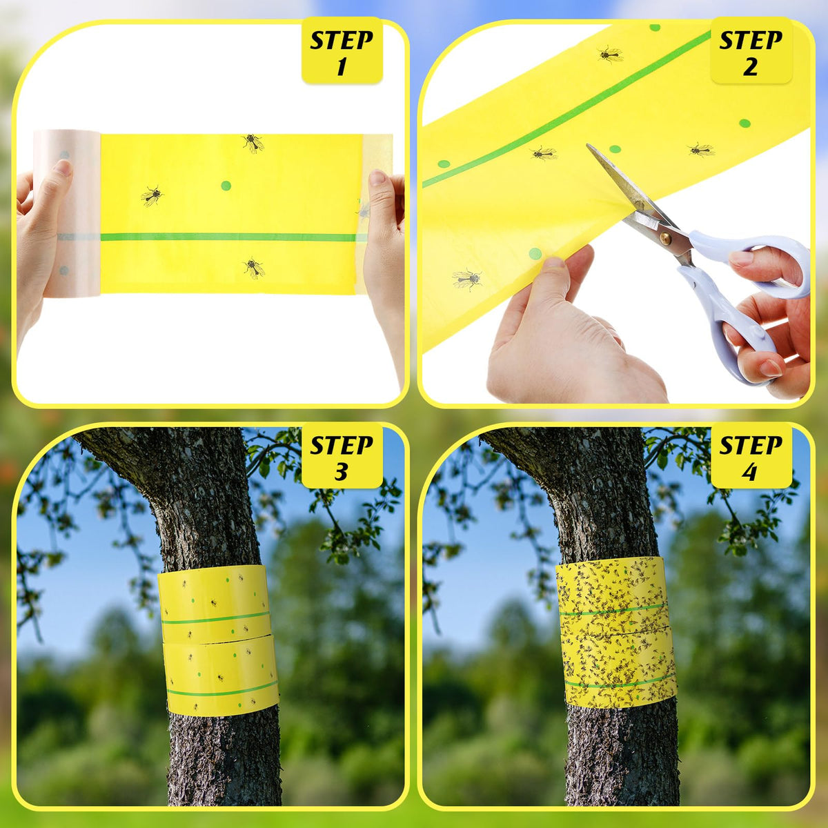 Mysora roll next to ruler showing 5-inch width and 30ft length
