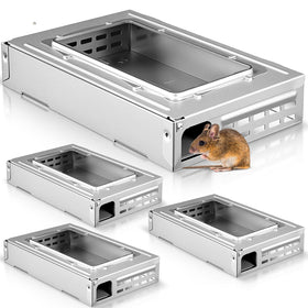 Mysora four-pack multi catch trap with clear top for easy monitoring