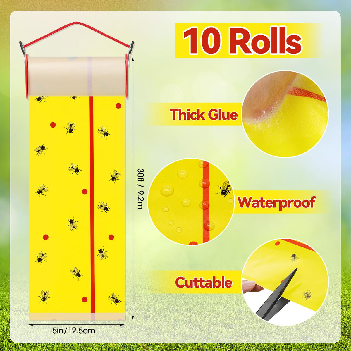 Mysora close-up of adhesive texture on roll, long-lasting sticky surface benefit