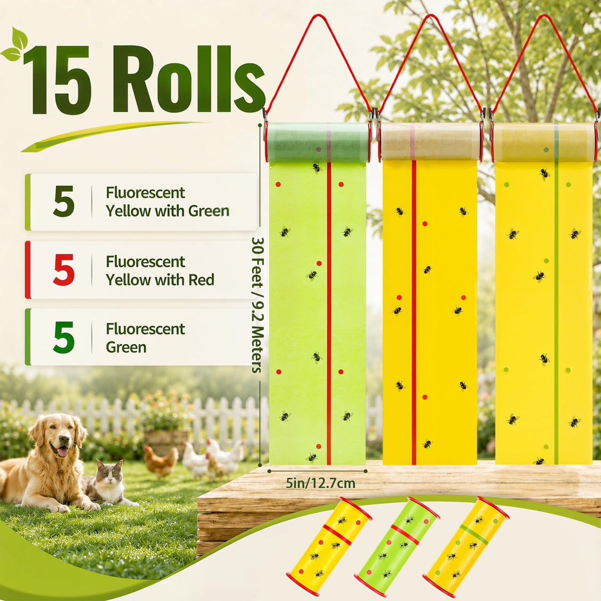 Mysora roll detail showing 30 ft length and 5 inch width for broad coverage