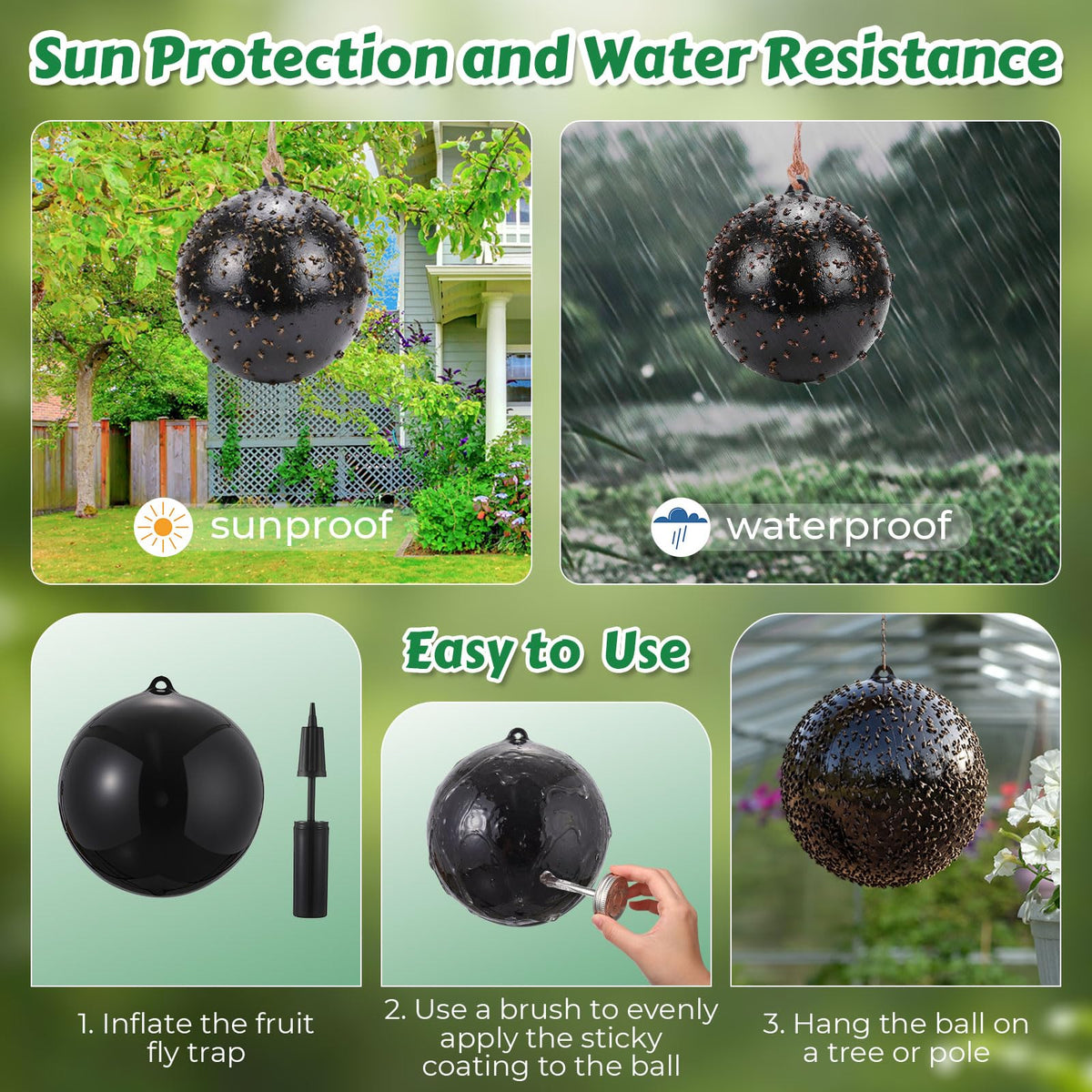 Mysora sticky coating bottle for extended trapping; non-toxic