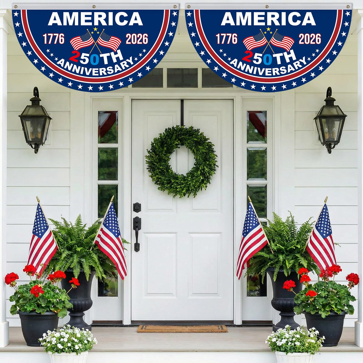 Mythcloud commemorative design with bold lettering celebrating American independence.
