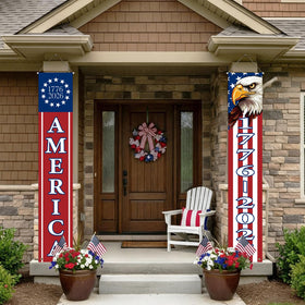 Mythcloud durable polyester banner, weather and fade resistant for indoor or outdoor use.
