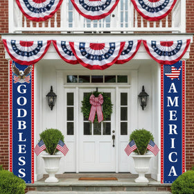 Mythcloud patriotic decor for Memorial Day and Labor Day celebrations.