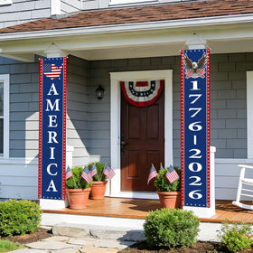 Mythcloud outdoor indoor banner resists breezes with bottom grommets.