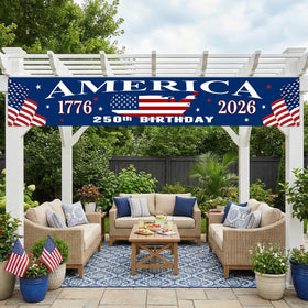 Mythcloud outdoor porch banner 120-inch for generous porch spaces.