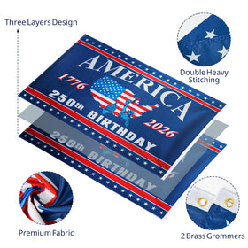 Mythcloud porch fence wall hanging flag for versatile placement