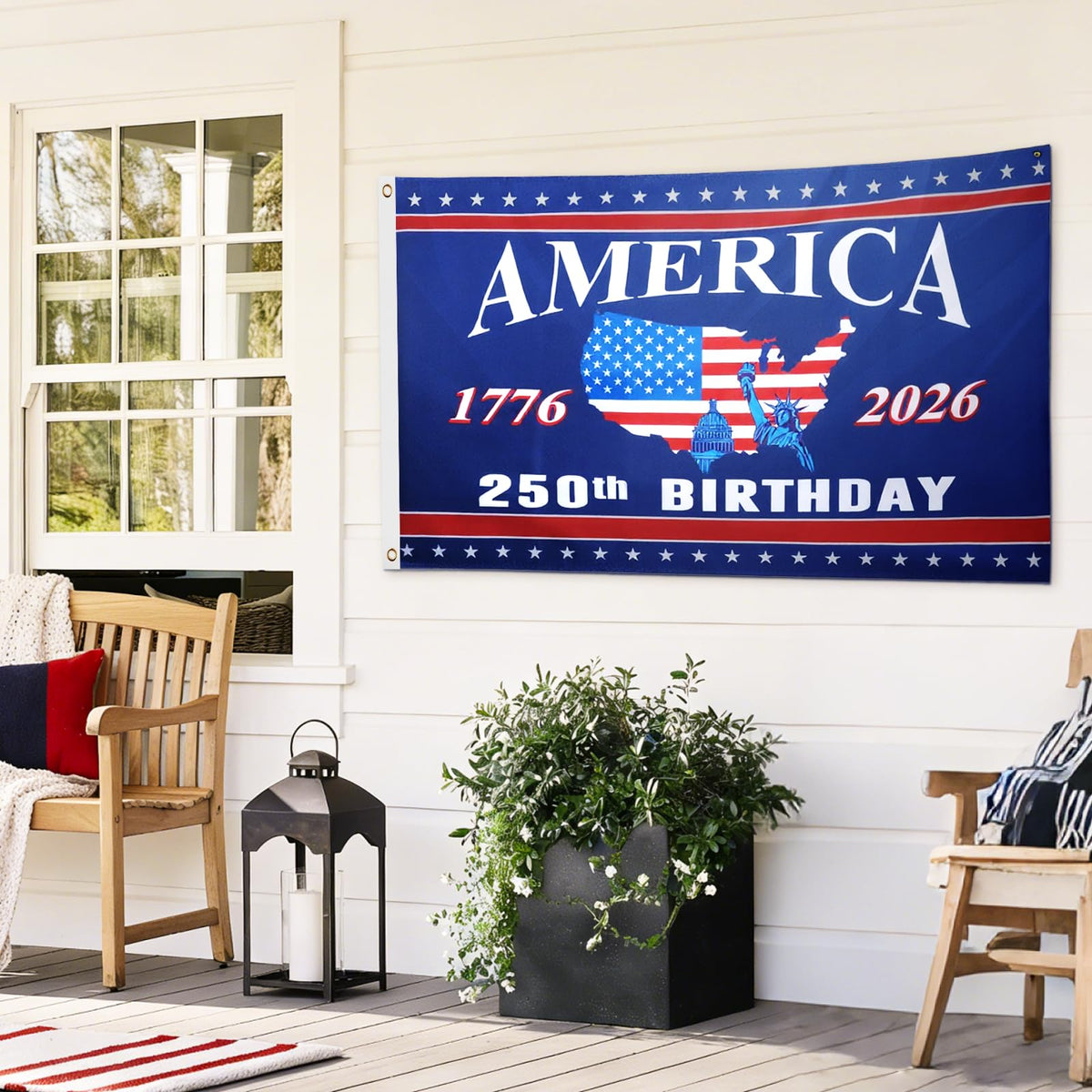Mythcloud three layer polyester flag adds thickness for a bold display