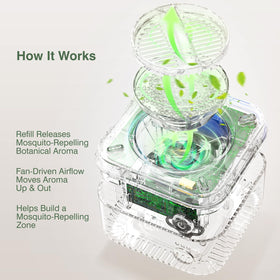 Mythero operates quietly, ideal for bedrooms and offices.