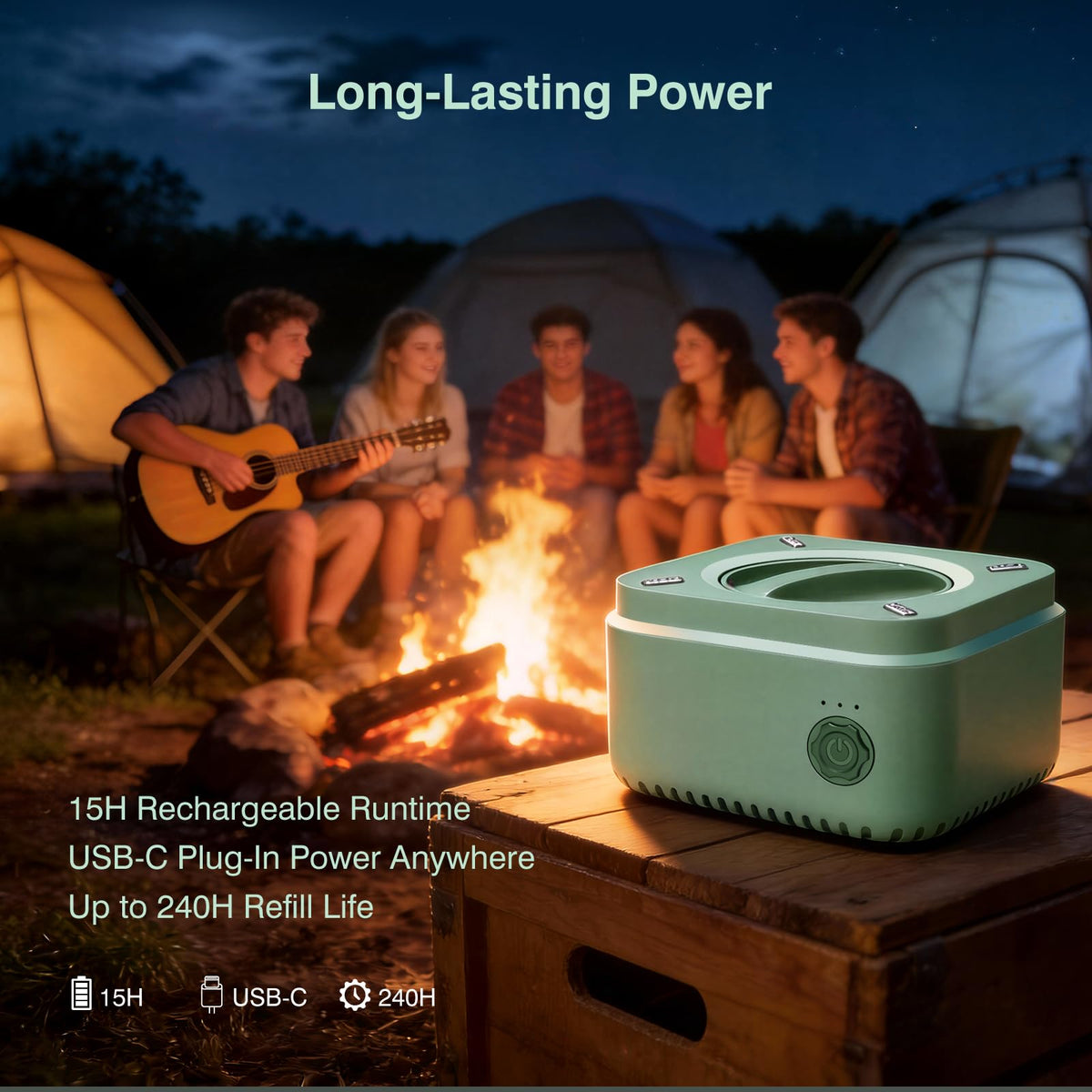 Mythero plant-based refill uses citronella and peppermint to deter mosquitoes naturally.