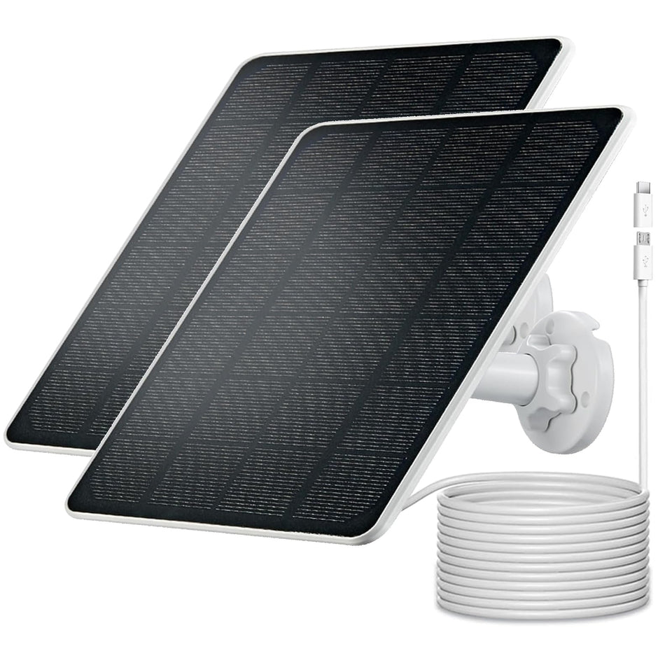 Mytions solar panel charger for Arlo 2K Outdoor provides sun powered charging.
