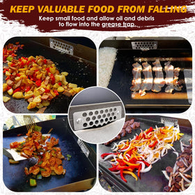 Widely compatible with Blackstone griddles and magnetic grills.