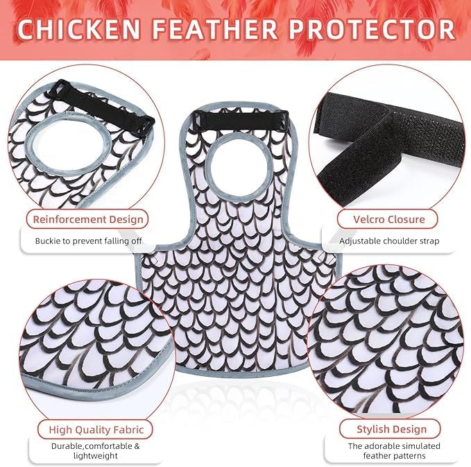 MYWSN chicken saddle easy to use with secure straps