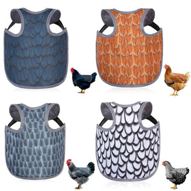 MYWSN chicken saddles back protector in black protecting hen feathers during pecking