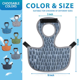 MYWSN chicken saddles back protector in white protecting hen feathers during pecking