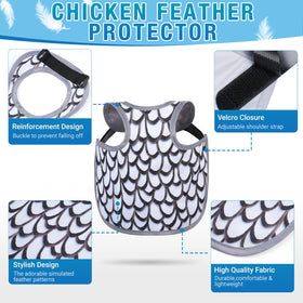 MYWSN chicken saddles back protector in yellow protecting hen feathers during pecking