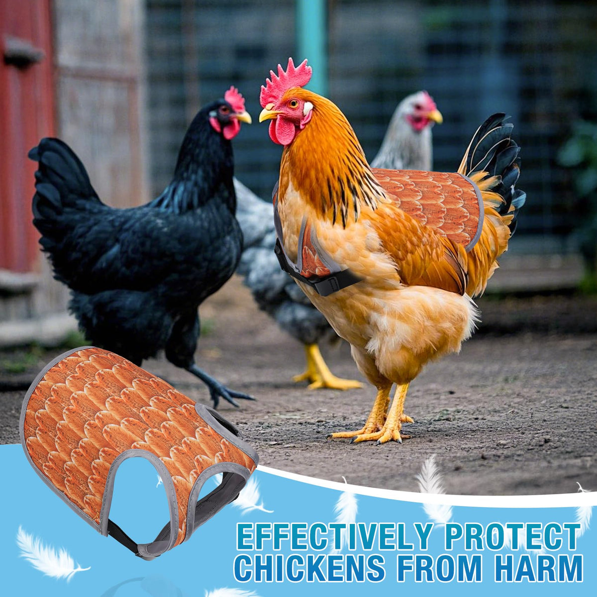 MYWSN chicken saddles easy to clean and reusable for hens