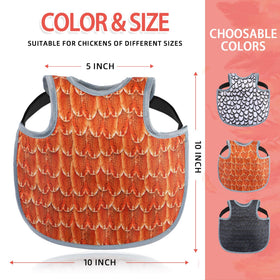 MYWSN adjustable strap chicken saddle for a secure fit.